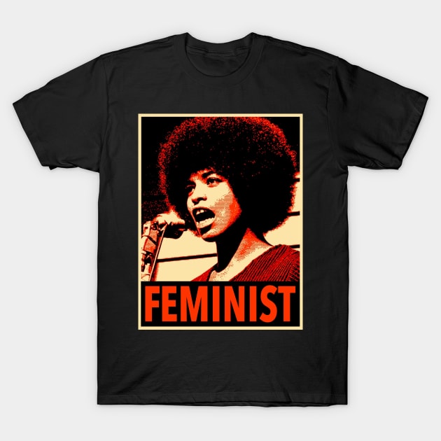 Angela Davis - Feminist T-Shirt by Tainted